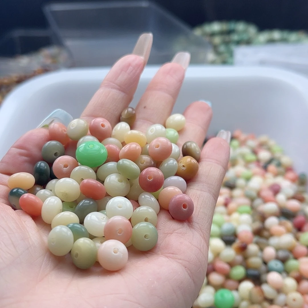 白玉菩提吊坠z微瑕9mm/100+50颗