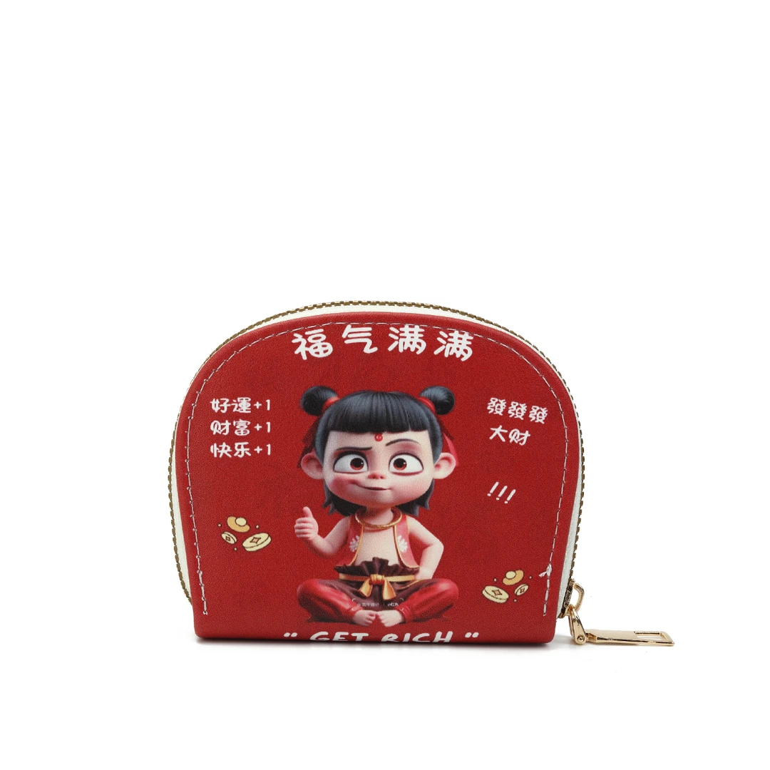 福气满满哪吒红卡包