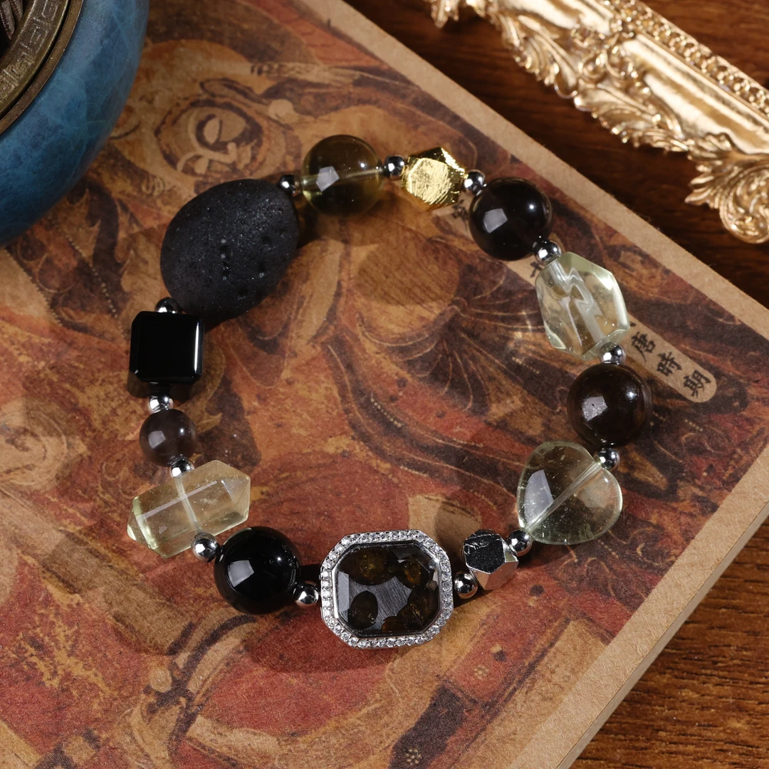 非金属玻璃手链 【雯雯】心想事成 利比亚DIY手串 W4-163