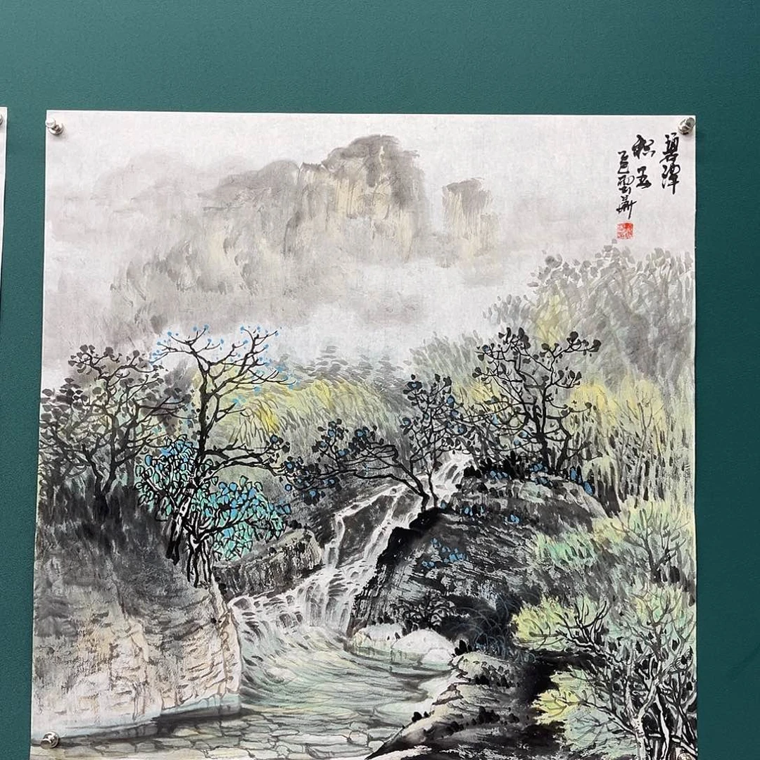 国画艺术家真人手绘