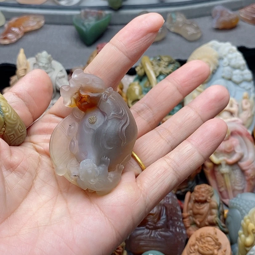 【闪购商品】未镶嵌吊坠定制玛瑙