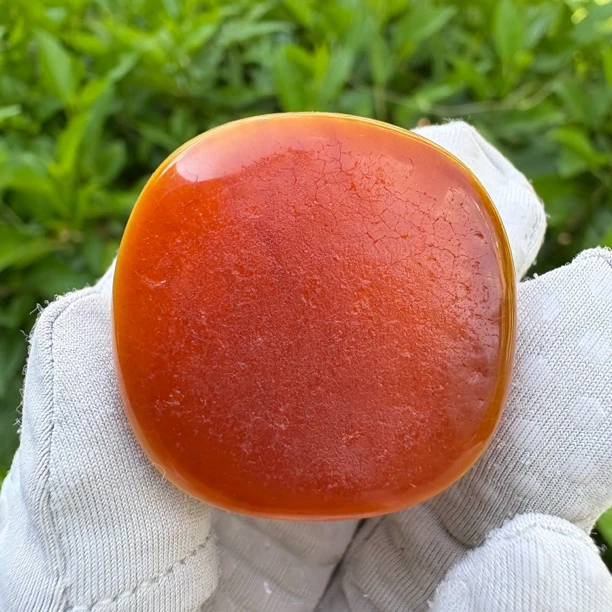 假一赔十，天然琥珀蜜蜡，双面留皮饼子 号115 多样性发
