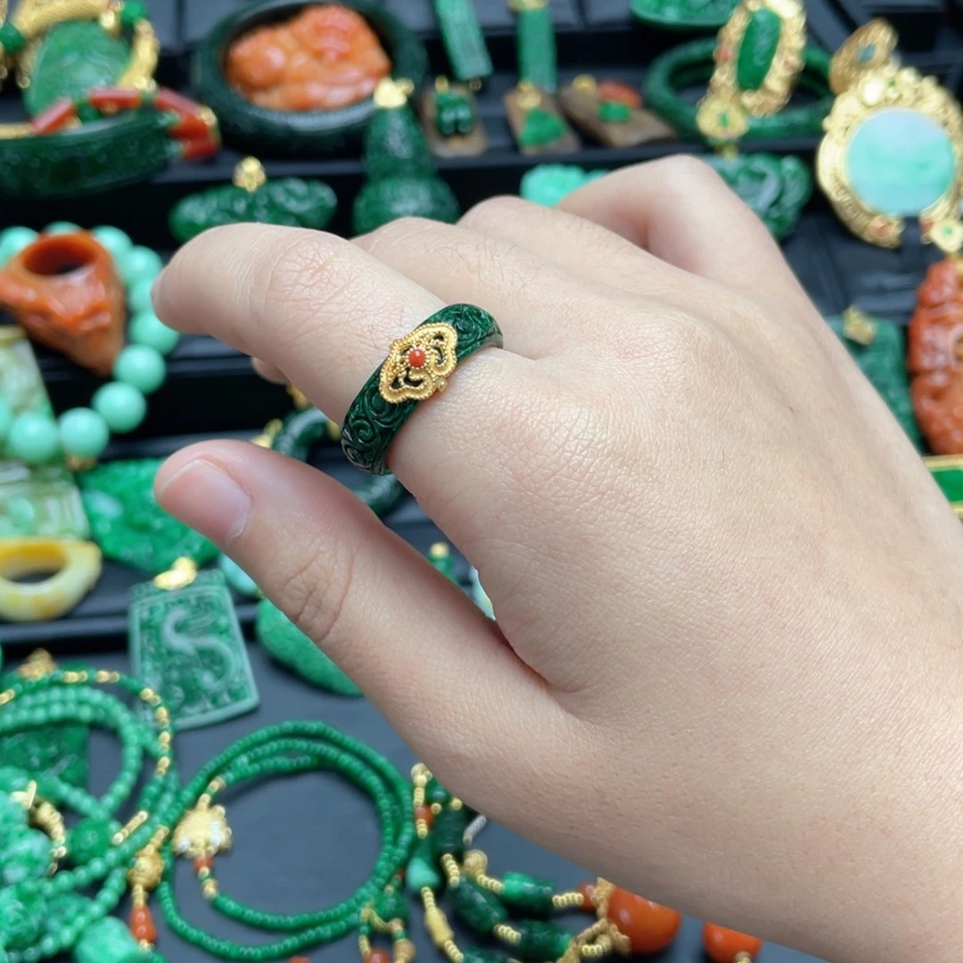 翡翠银S925镶嵌颈饰