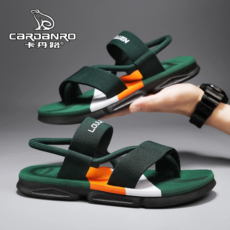 意大利卡丹路凉鞋男士夏季外穿防滑耐磨防臭青少年户外沙滩凉拖鞋
