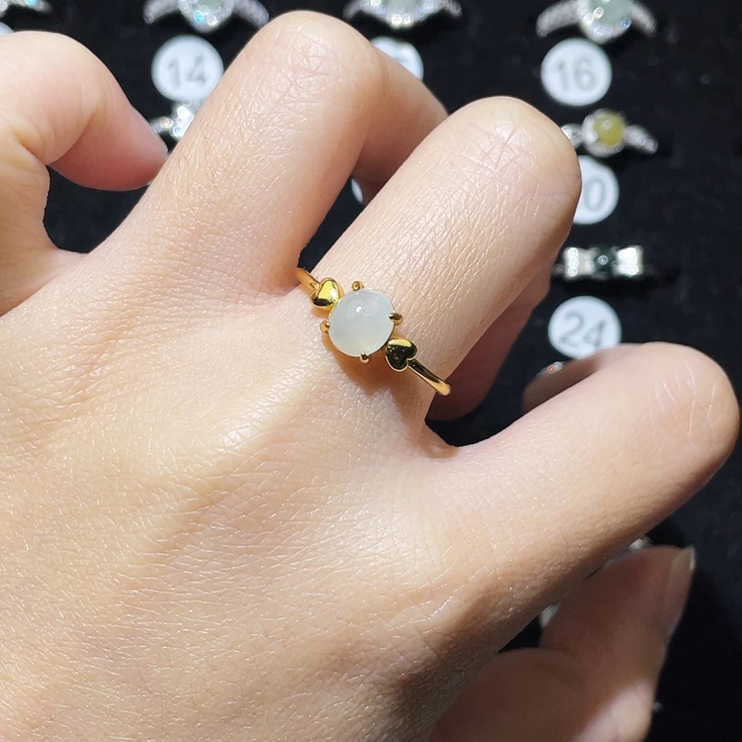 翡翠未镶嵌戒指戒指