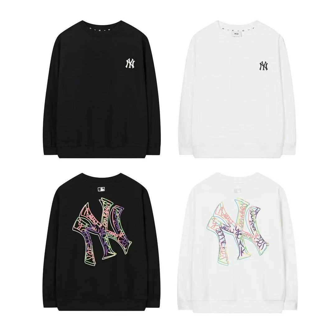 MLB纽约洋基队圆领套头时尚漫画长袖卫衣男女同款12