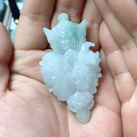 翡翠颈饰未镶嵌天然缅甸翡翠a货