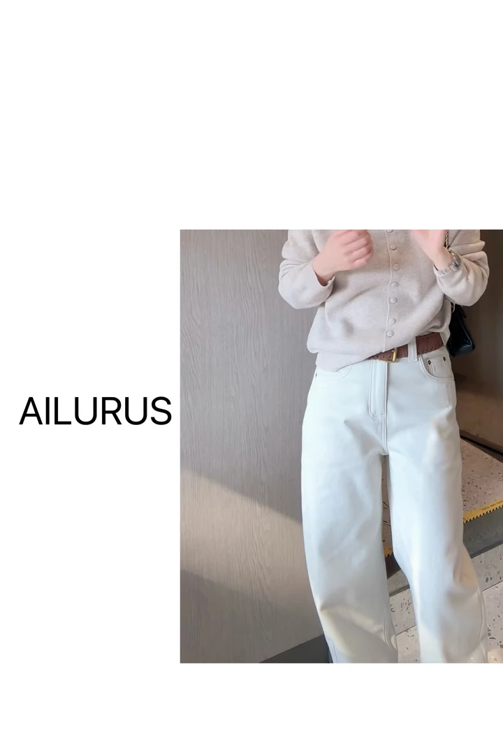 AILURUS【飞轮神腿】2025深圳欧货厚款拉绒筷子腿显瘦直筒裤