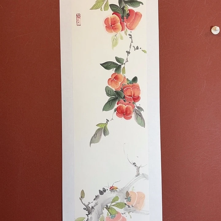 国画听兰老师花鸟
