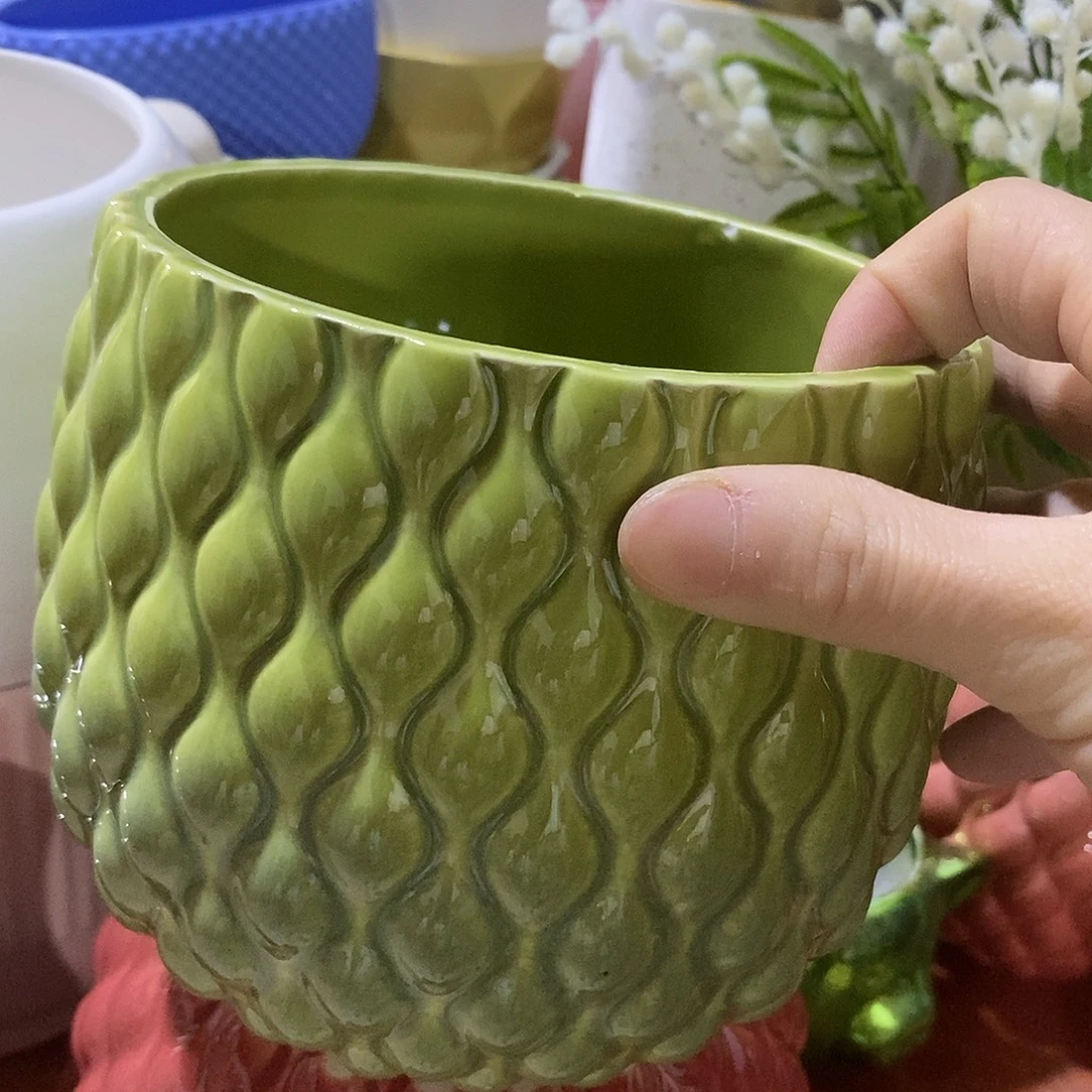 陶杯子陶盆有孔 瑕疵介意勿拍