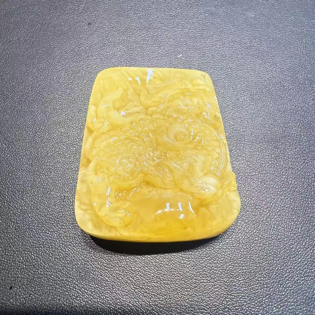 【曹掌柜精选】4 PM00104 蜜蜡貔貅吊坠-尺寸50*40mm