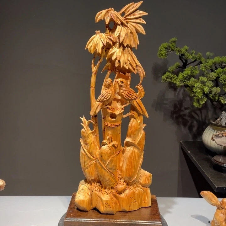 柏木（崖柏）崖柏雕刻工艺摆件