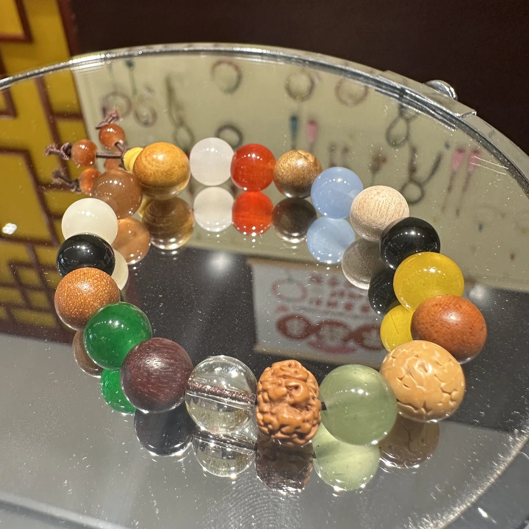 【497】天然菩提多宝山檀特价十八籽手串