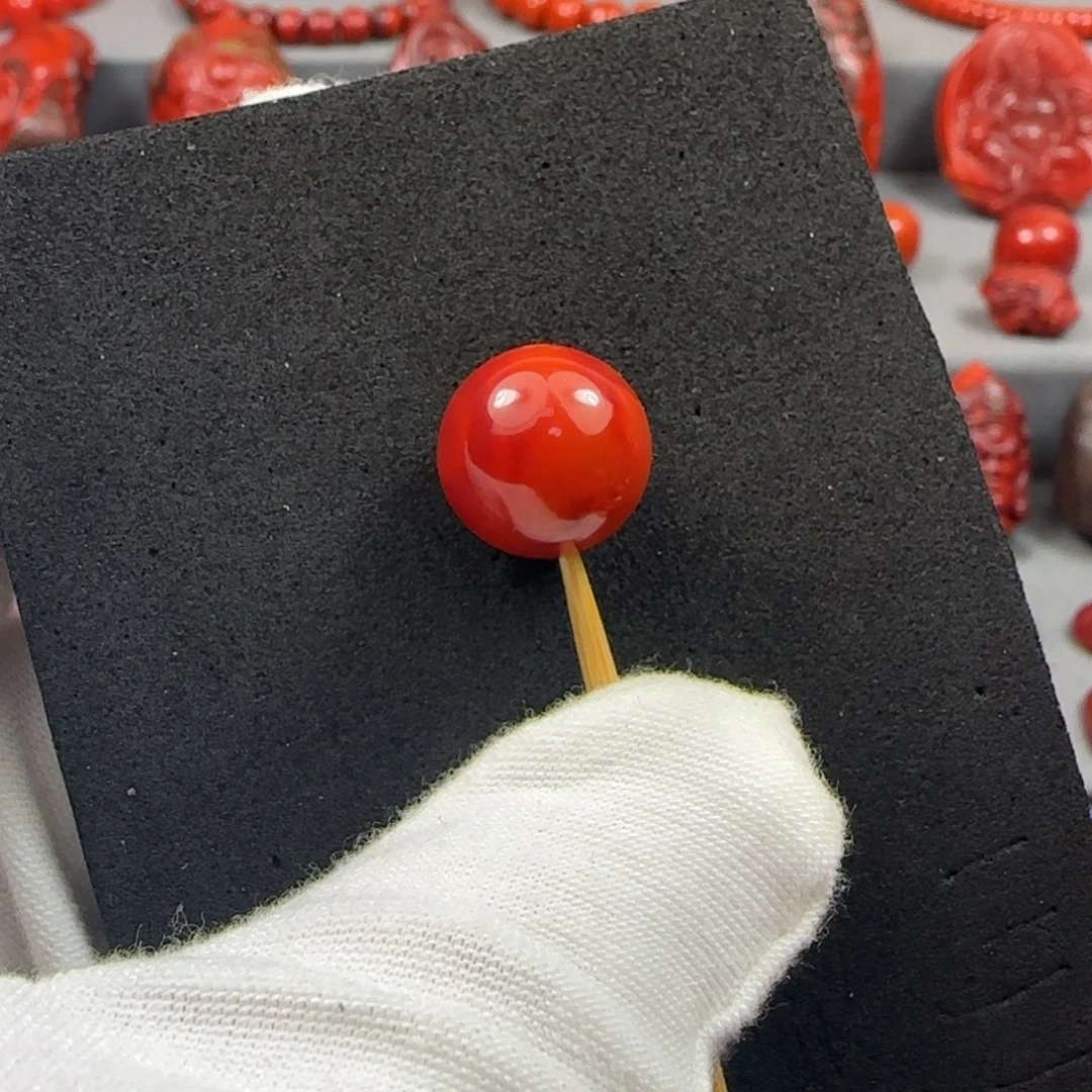 南红玛瑙未镶嵌珠子13.5