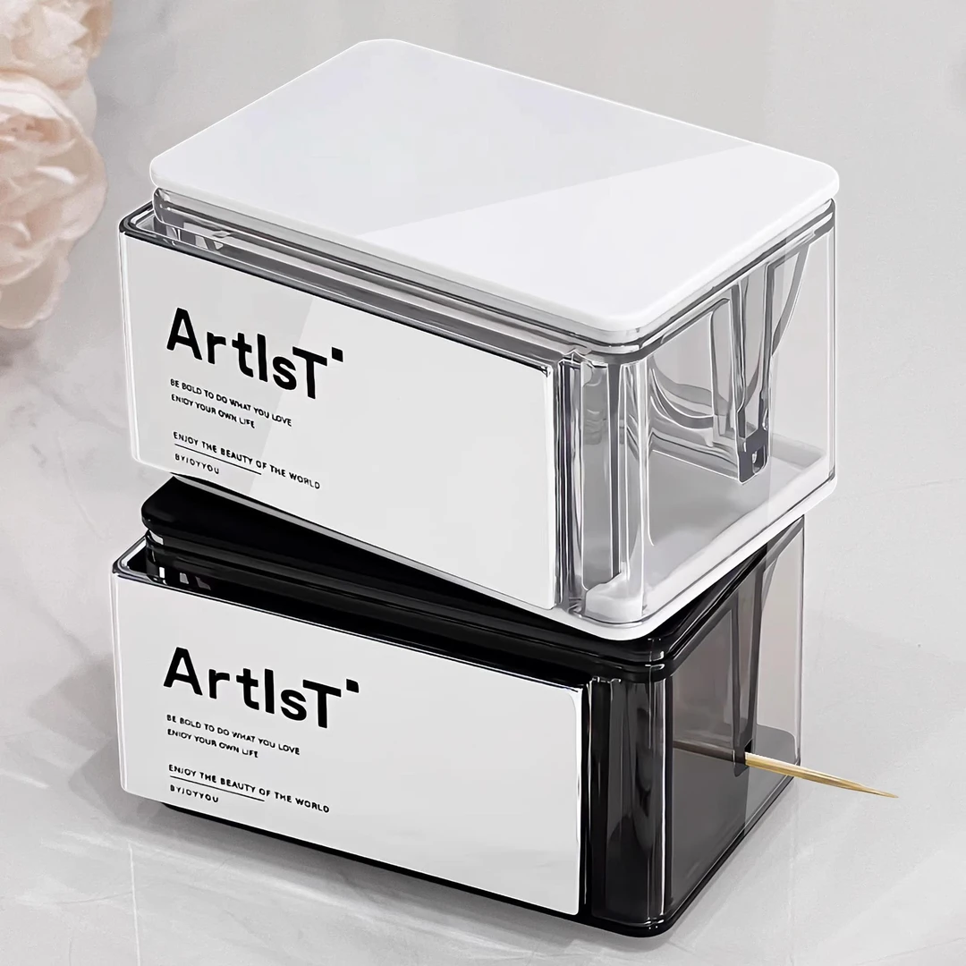 2024新款轻奢牙签盒自动弹出按压式家用商用创意可携式随身牙签罐