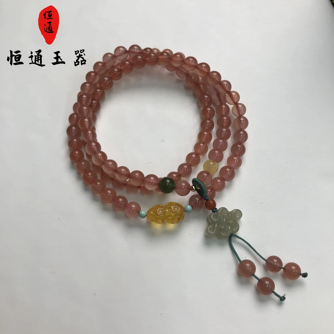 南红三圈加花生配饰两用款规格约5+mm-1-199