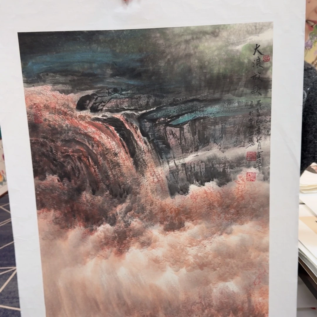 国画国画作品山水花鸟纯手绘