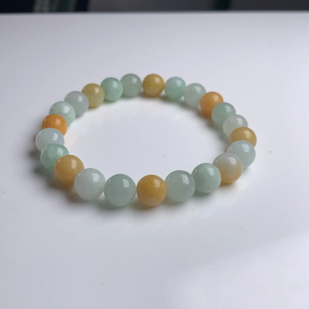 未镶嵌手串翡翠8mm！