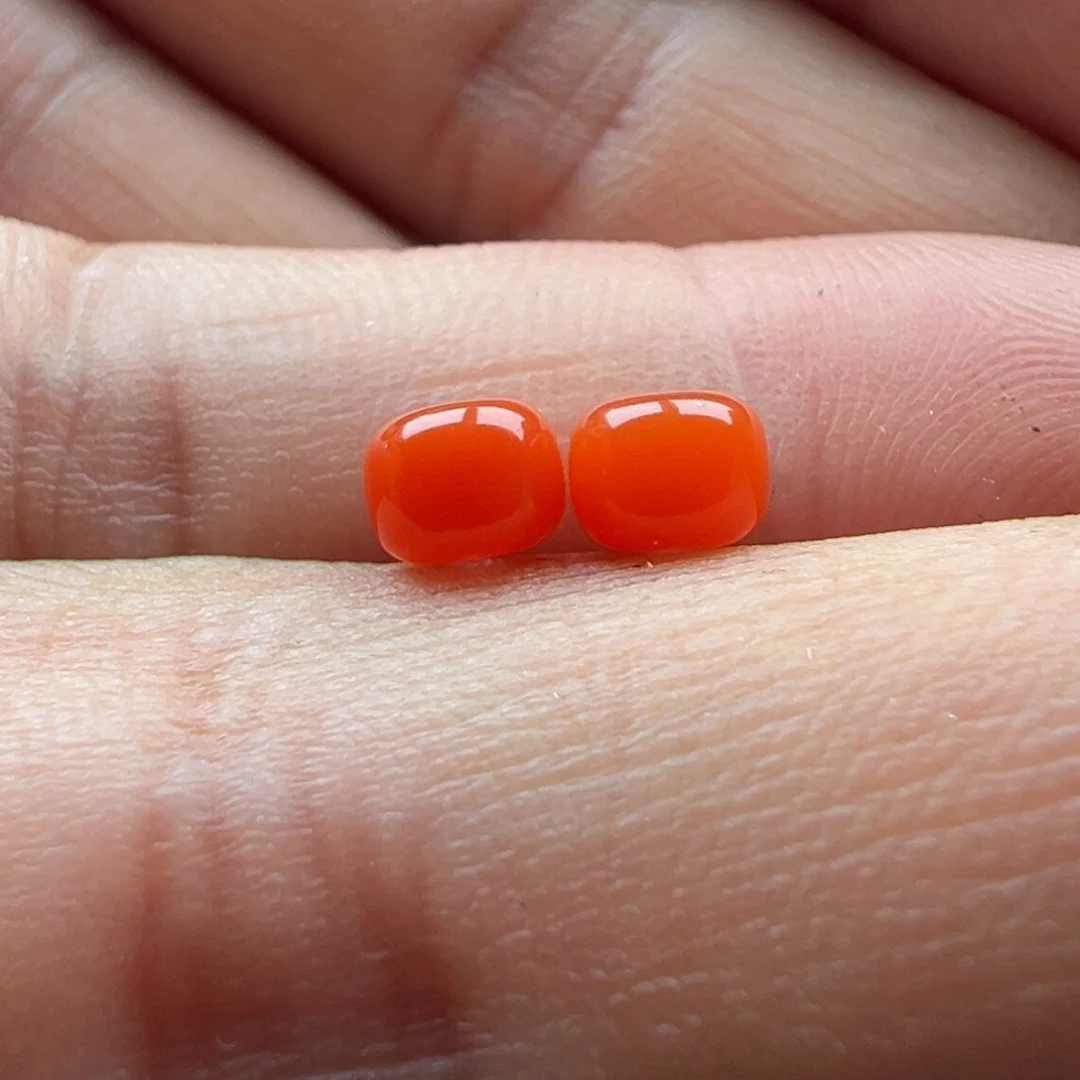 南红玛瑙老型5x 4未镶嵌