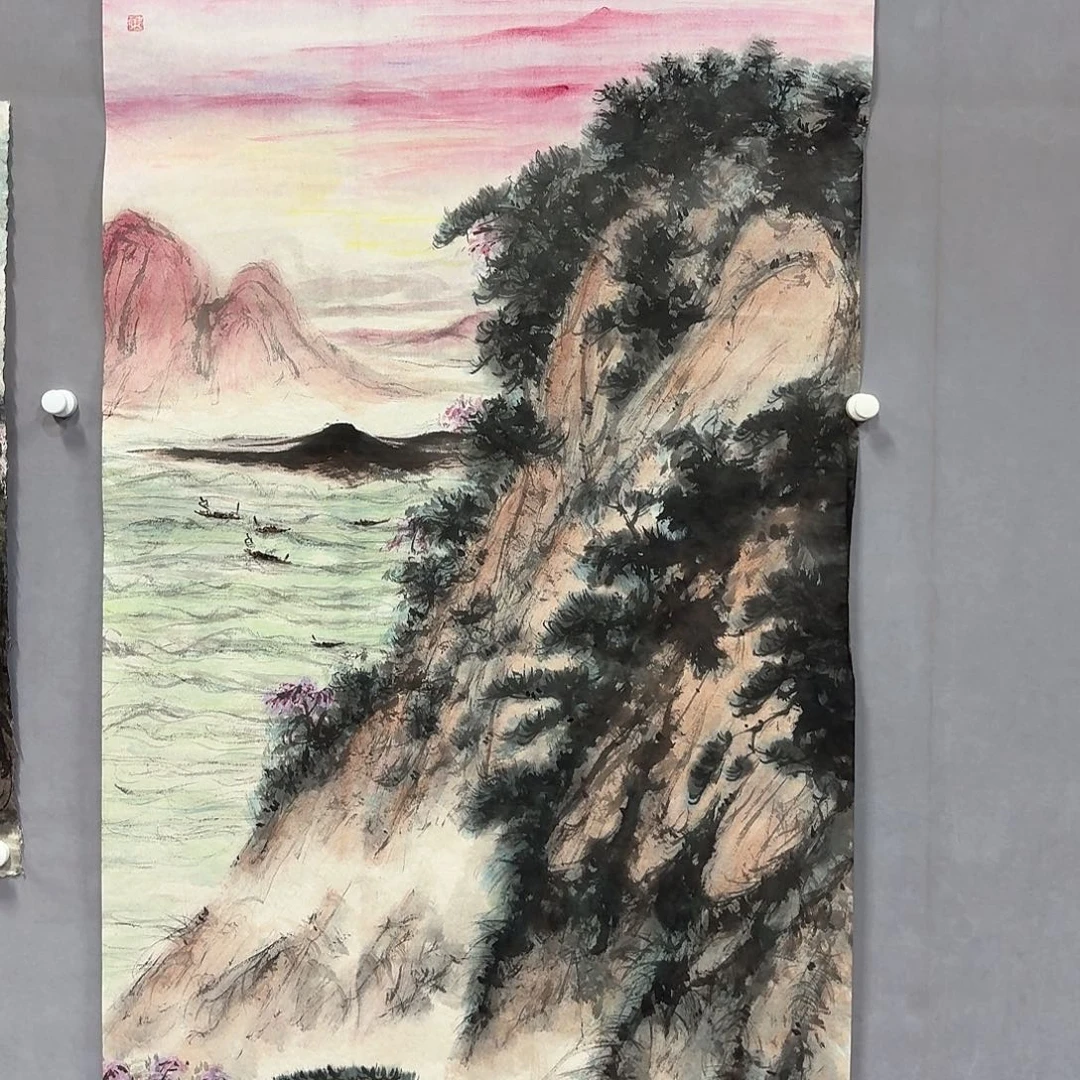 国画亲笔手绘放心去藏