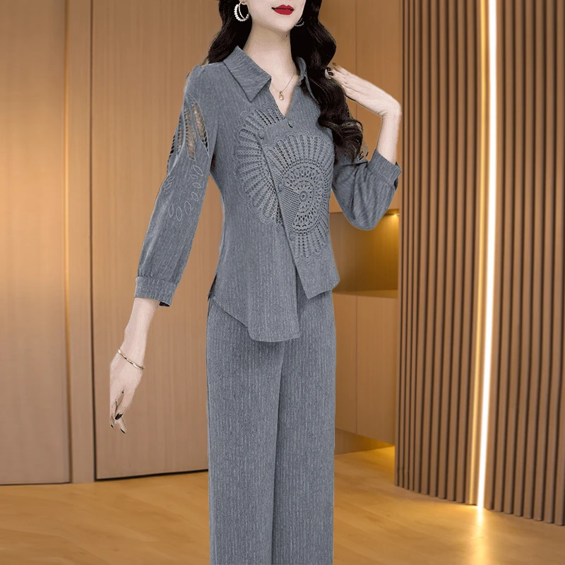 拉夏贝尔小香风时尚套装女2025春秋轻奢高级减龄洋气质漂亮一整套