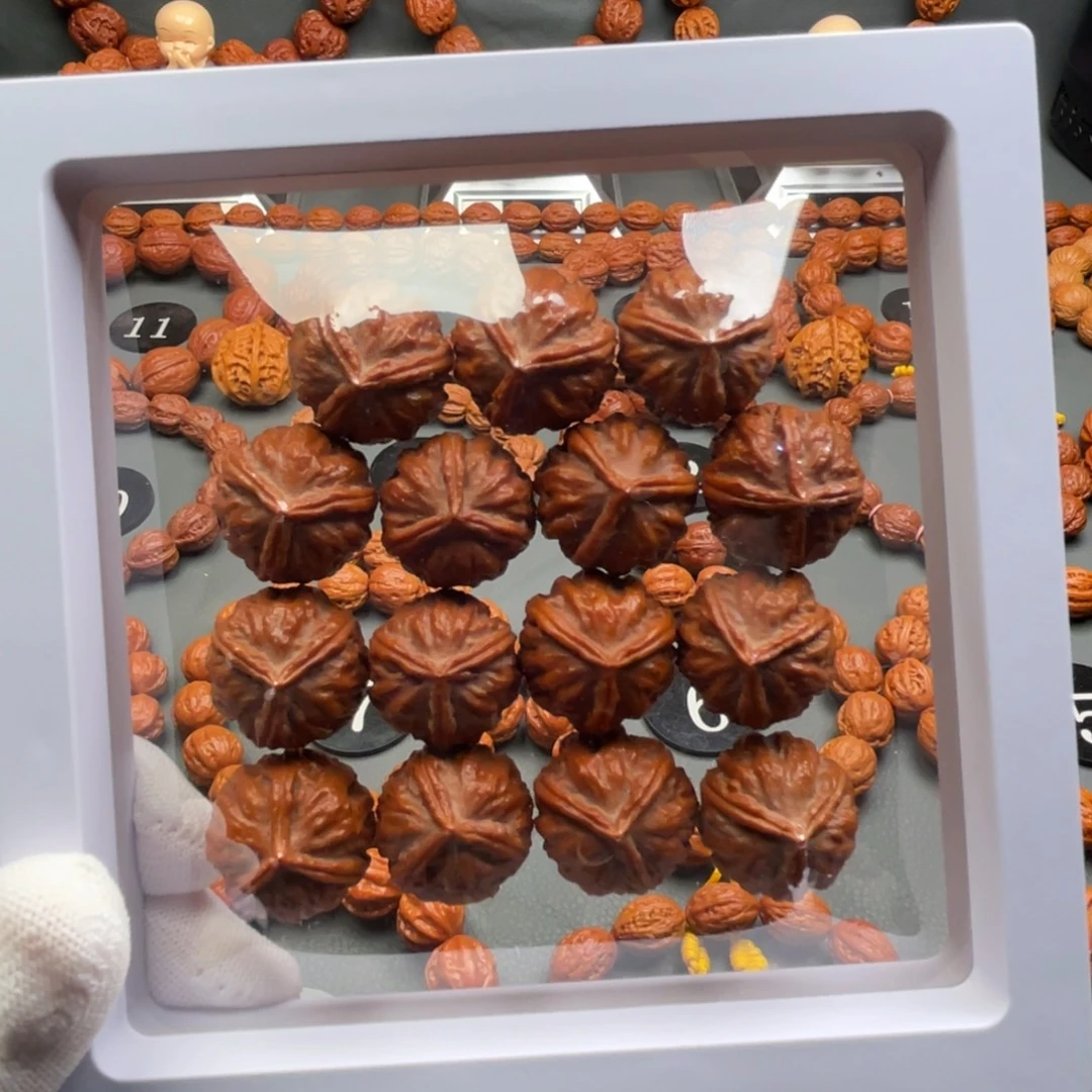 手串文玩核桃野生核桃异形三棱秋子