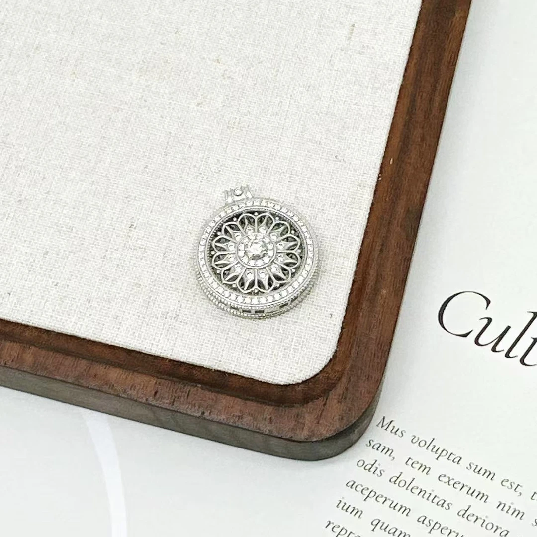 云珑铂金 铂金PT950 玫瑰花窗吊坠