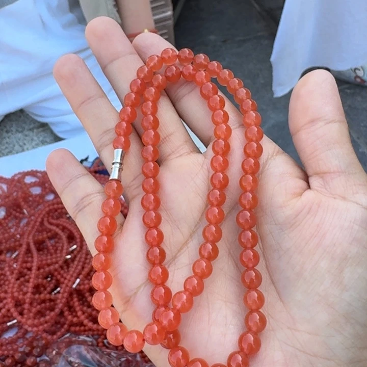 南红玛瑙未镶嵌颈饰川料南红项链多样性拍一发一