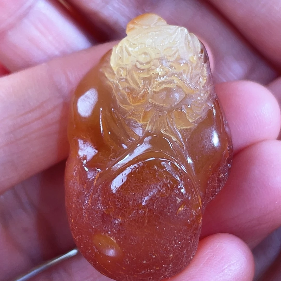 琥珀颈饰未镶嵌蜜蜡吊坠