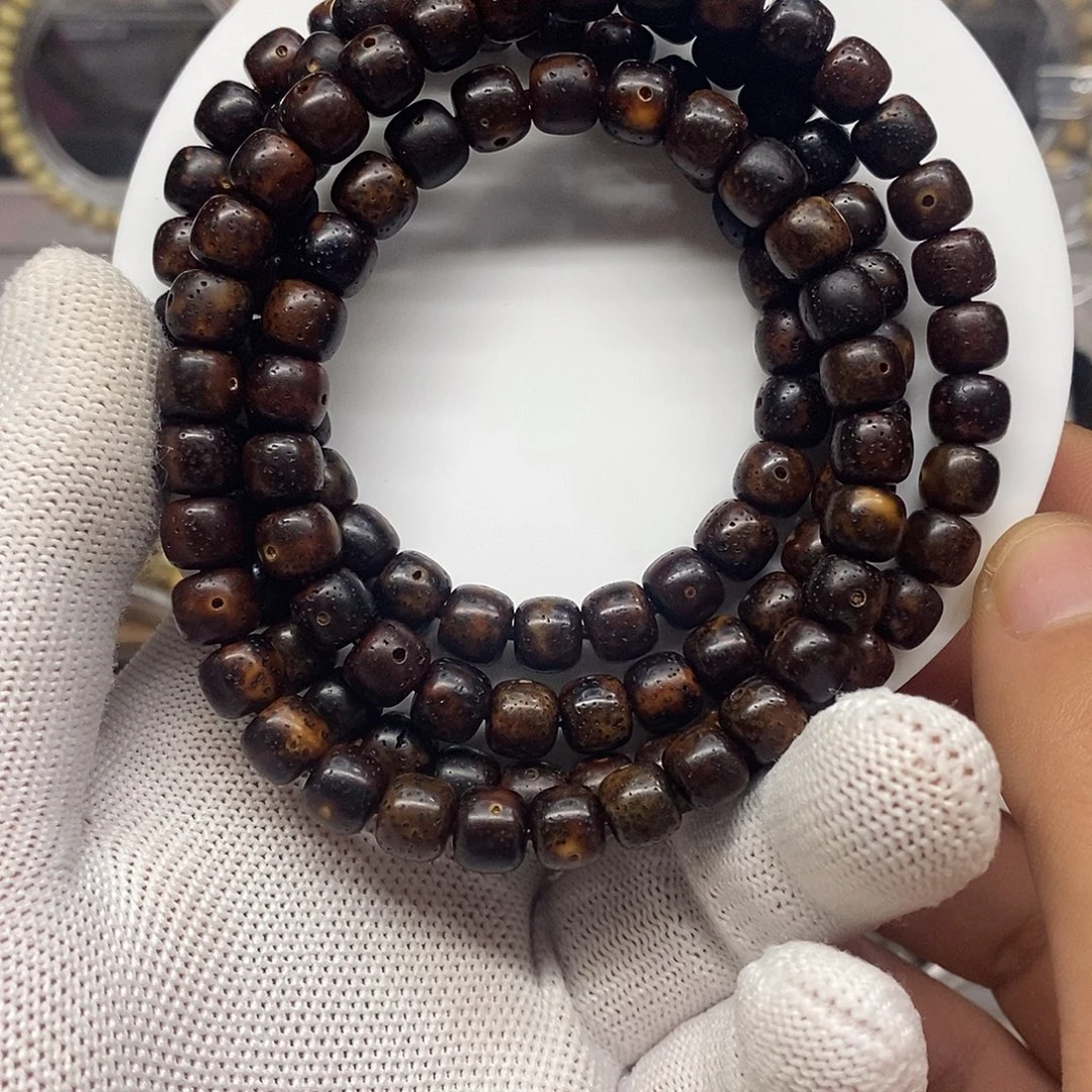 星月菩提手串黑金108