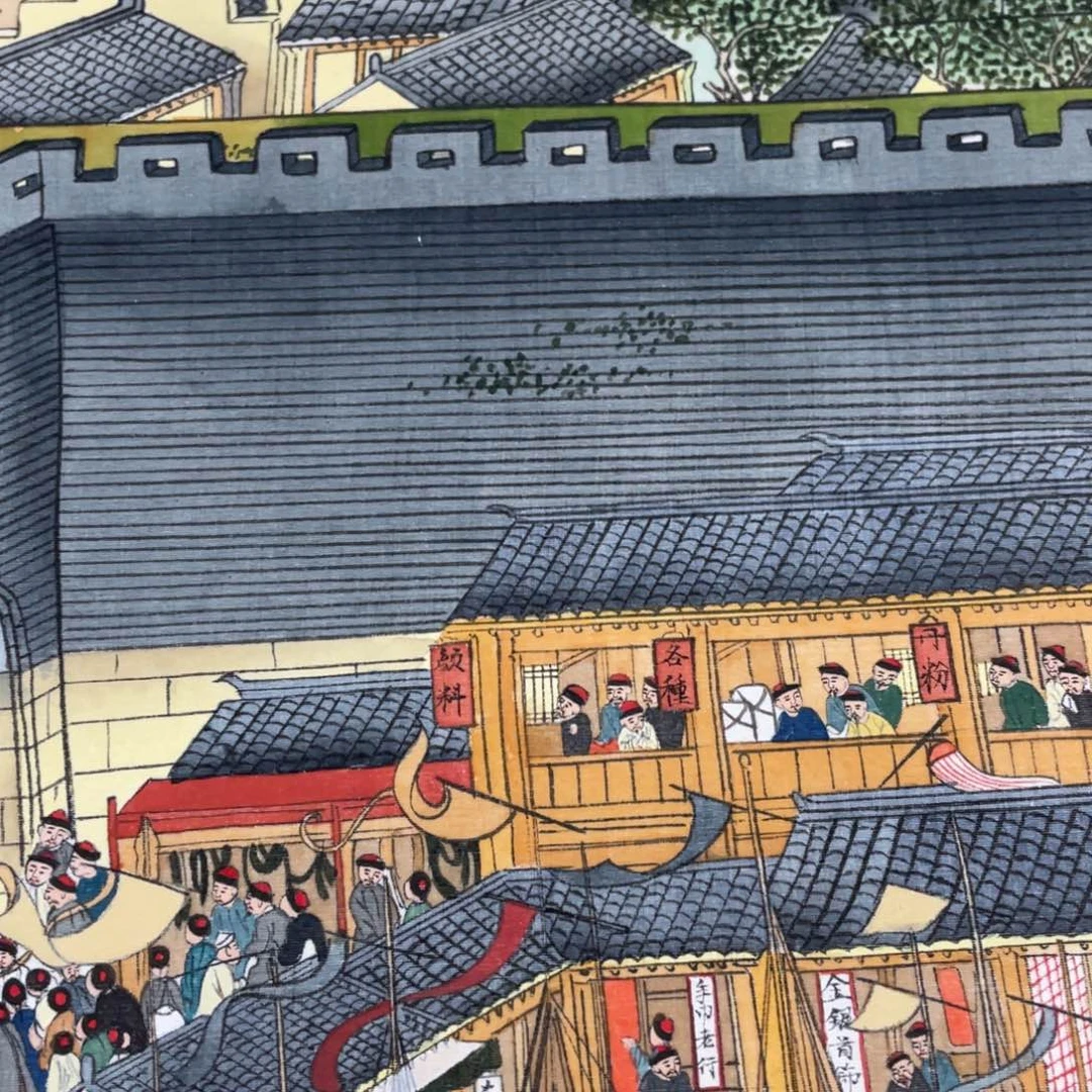 用***0国画工笔长卷姑苏繁华图