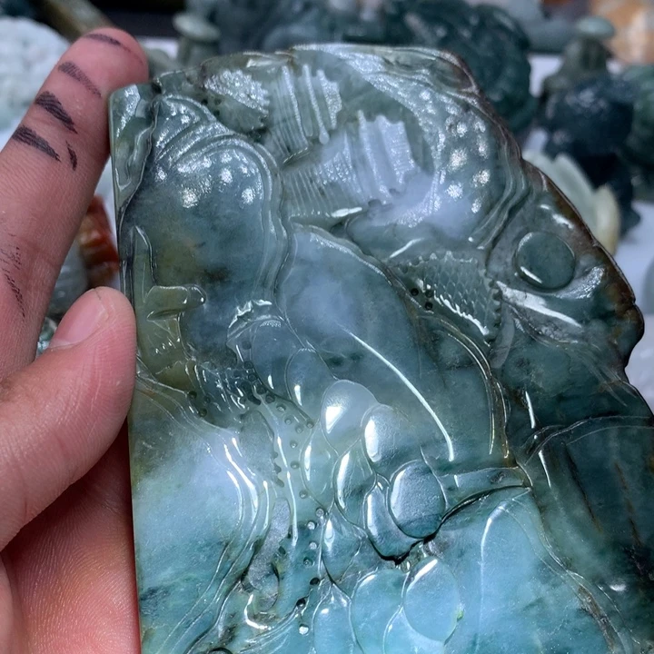 翡翠未镶嵌颈饰保真天然a货翡翠