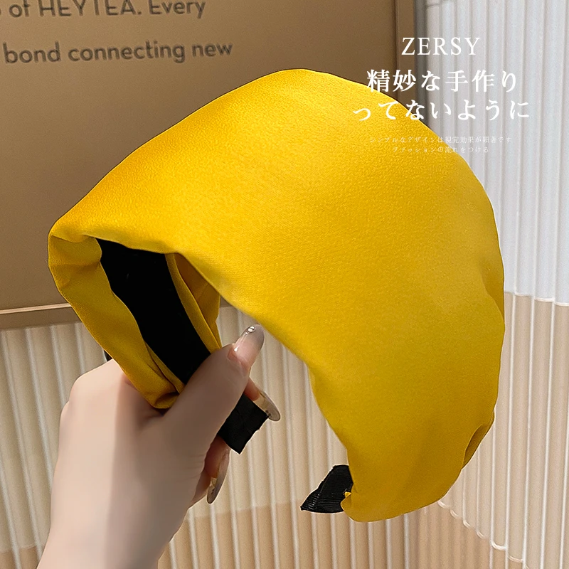 新款高颅顶气质发箍高级感宽边压发卡纯色时尚女百搭头饰简约发饰