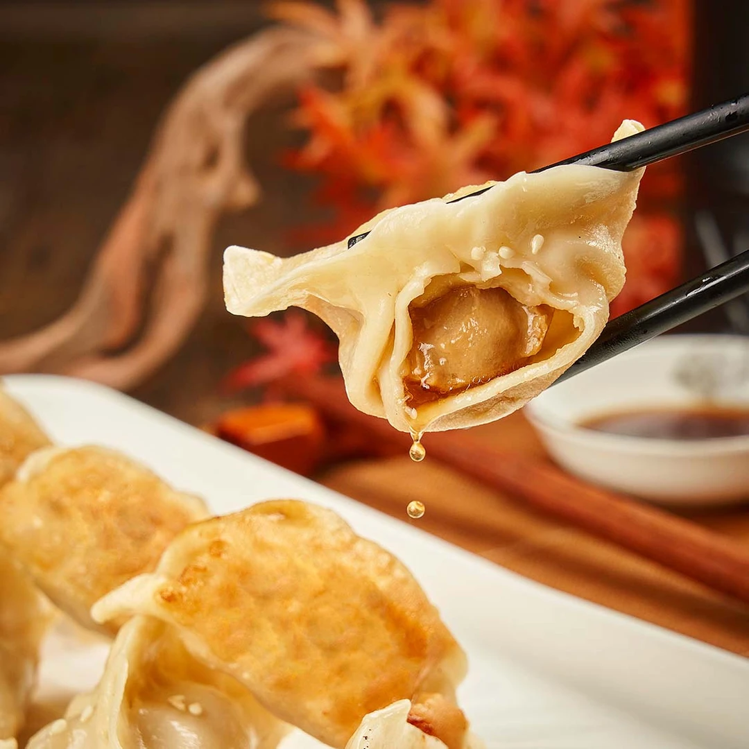 锦大师鲜肉锅贴 煎饺 上海特色爆汁锅贴 营养早餐 加热即食