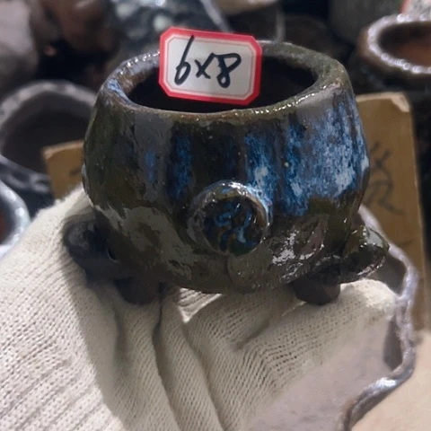 红陶粗陶花盆手工