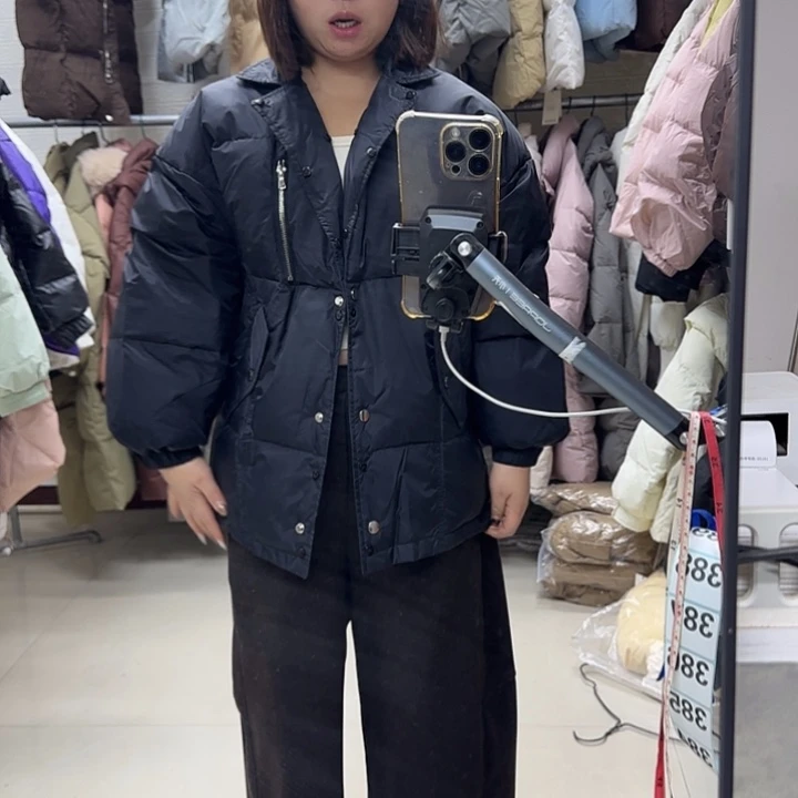 你***贵女外套黑色短款外套