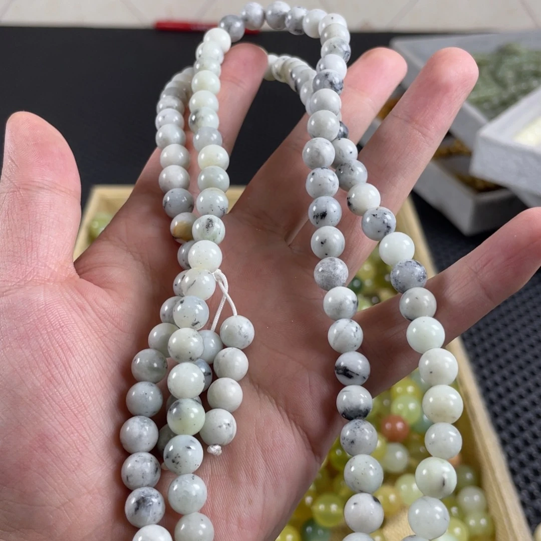 蛇纹石玉未镶嵌手链