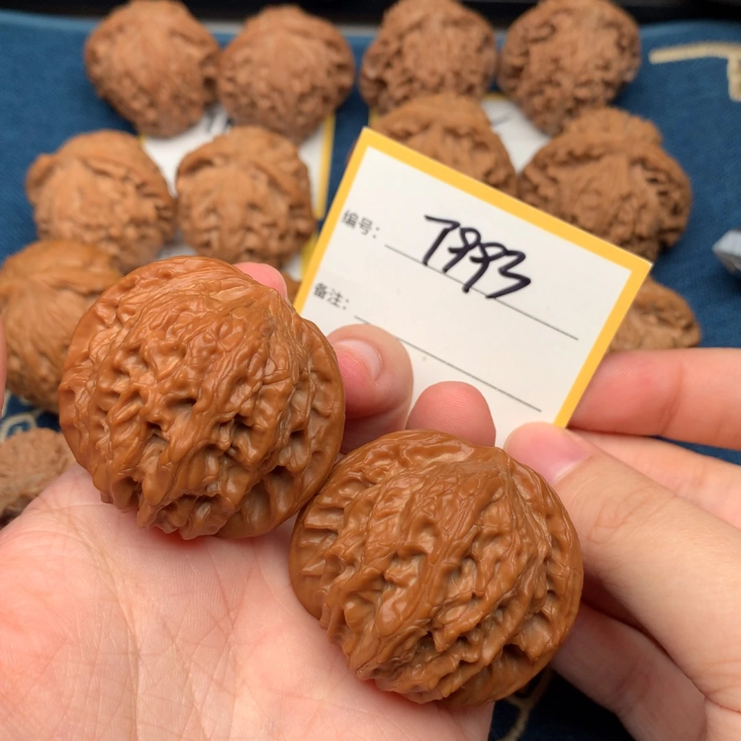 文玩核桃把件42磨盘 993