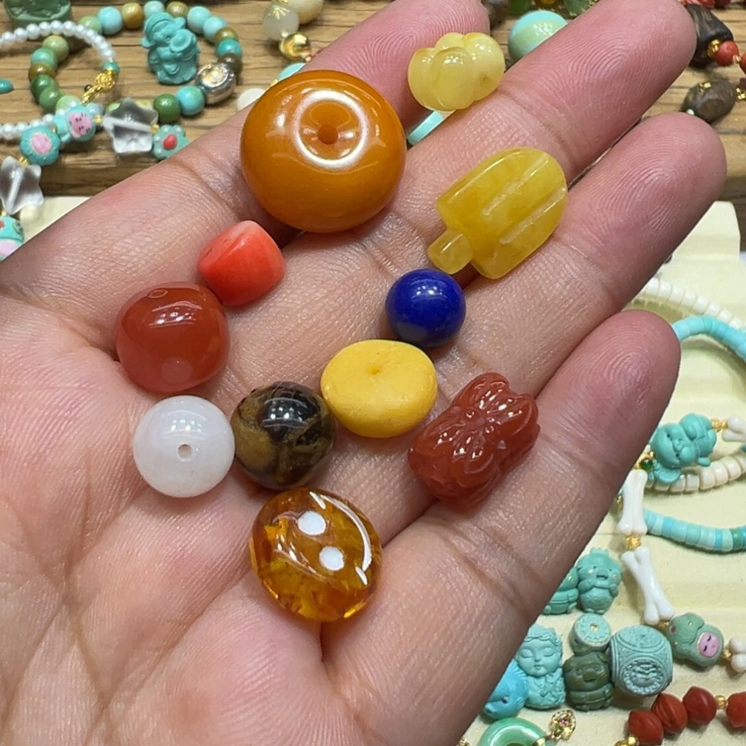 南红玛瑙未镶嵌颈饰