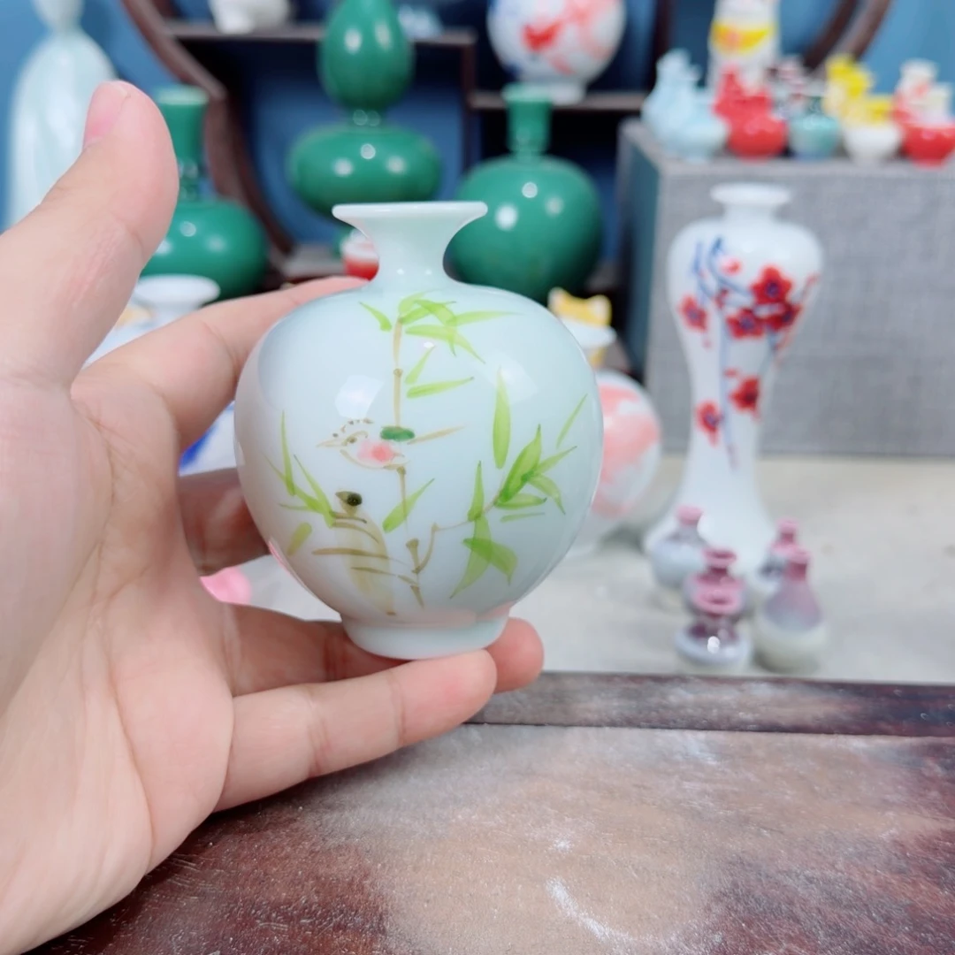 陶瓷手工小花器摆件