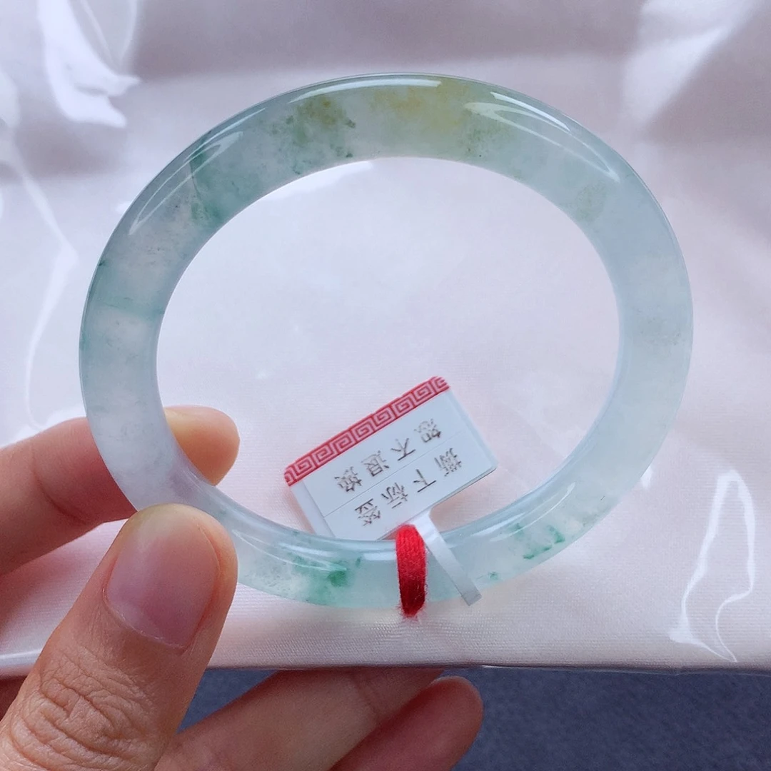 未镶嵌手镯翡翠50.8 荧光闪闪