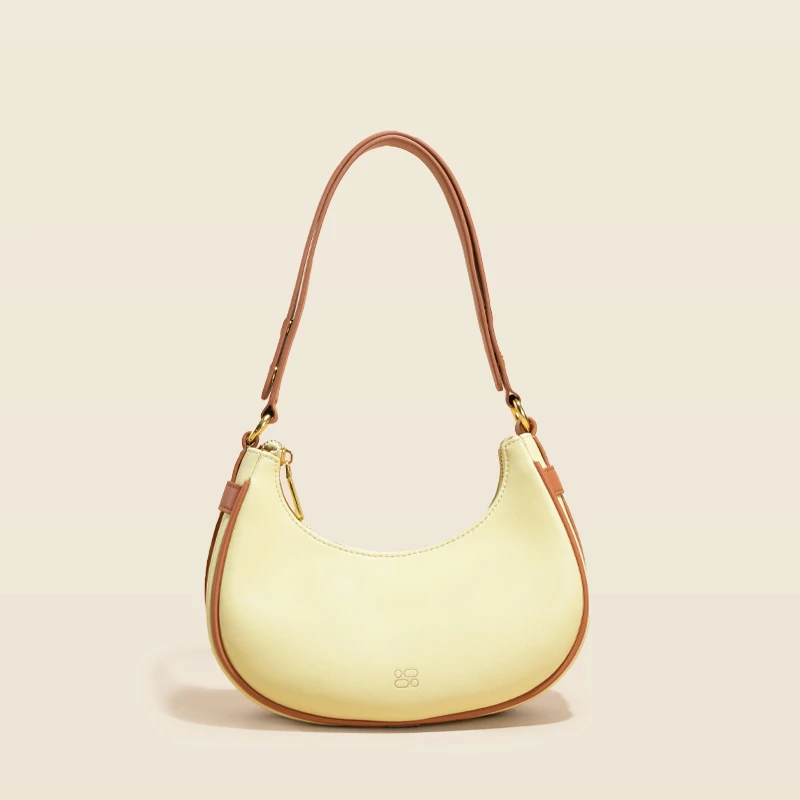 月牙包单肩包迷你式/OL百搭云朵包女士小众法棍包简约