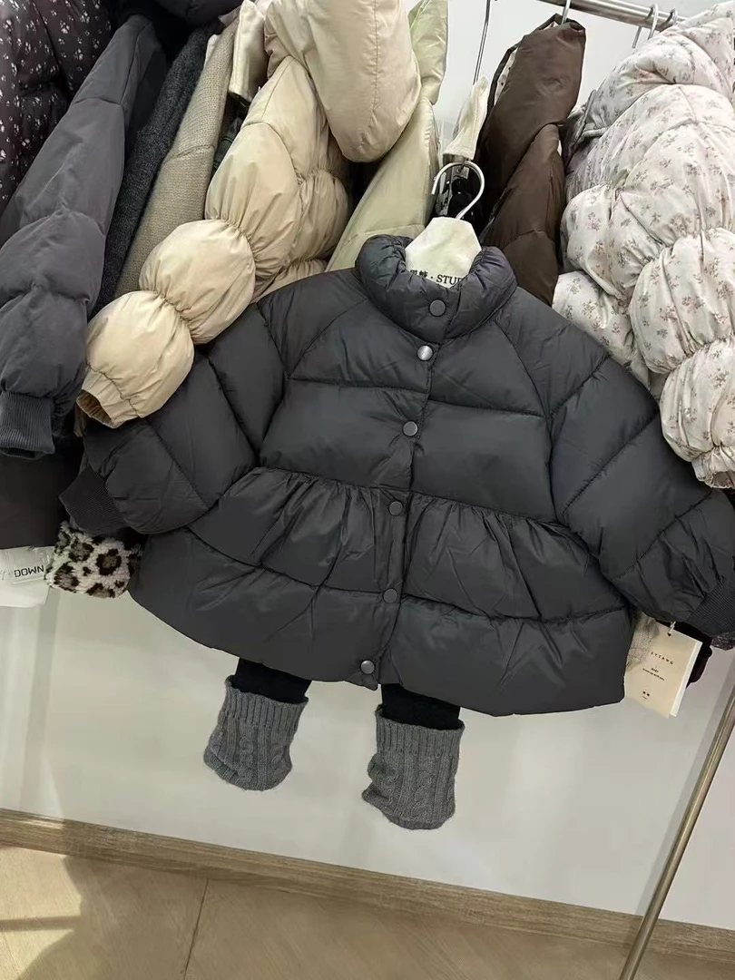 扣号！秋冬女童韩版上衣裤子套装外套冬款拍此链接