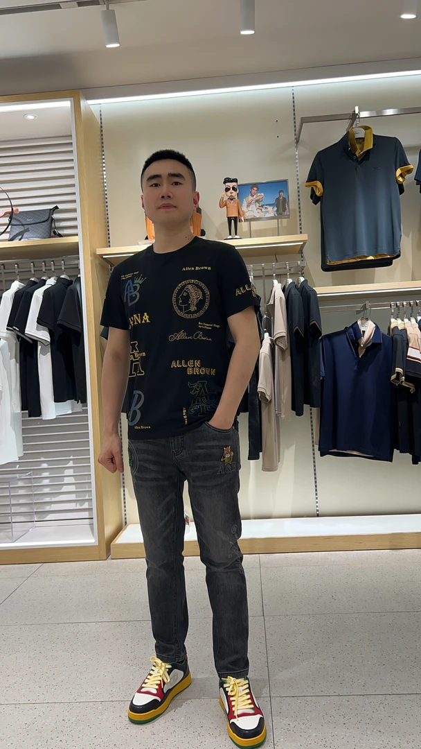 实体店好品质专柜男士短袖体恤