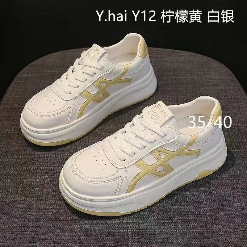 Y12夏季厚底休闲板鞋小白鞋休闲板鞋时尚百搭