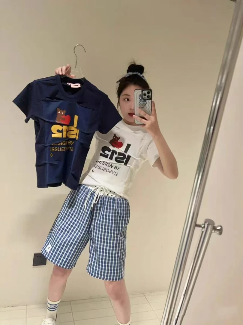 66713春夏新款韩版情侣百搭时尚卡通潮流短袖T恤夏款印花夏季