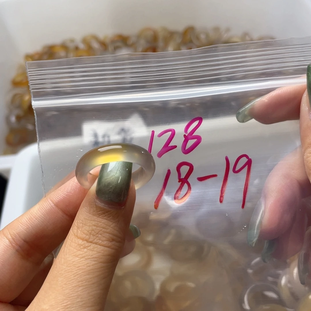 玛瑙/玉髓戒指合金128