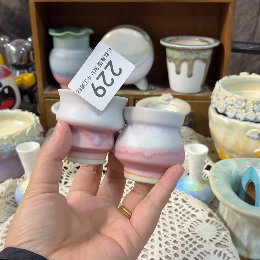 景德镇陶瓷花盆艺术小鼻嘎