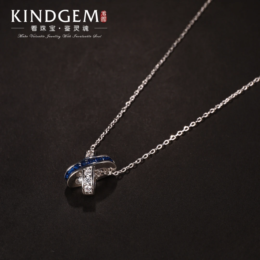 合金项链 【V金版本】优雅高级感百搭镶嵌项链坠链（44cm）C-29523