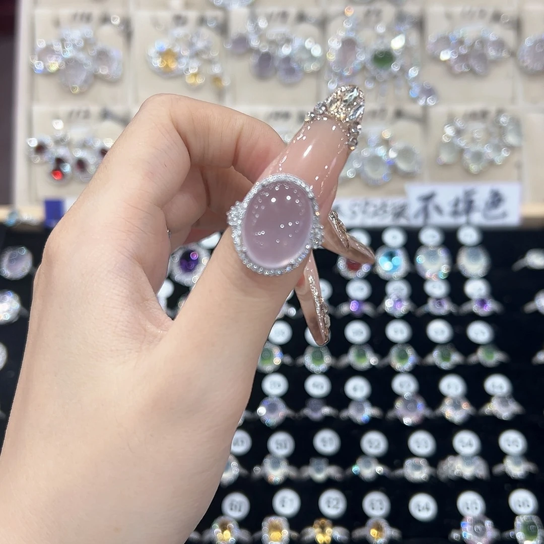 娇****银S925镶嵌萤石戒指